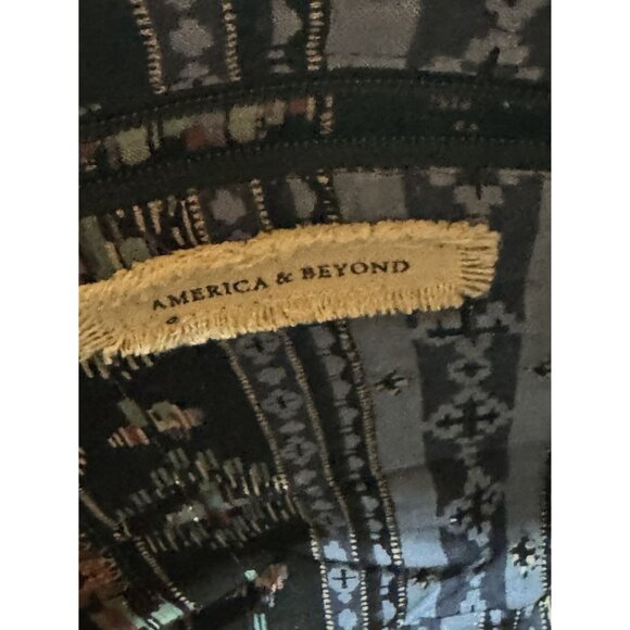 Anchor-Embellished Black Tote Bag With Rope Handles & Adjustable Strap By Americ - Picture 5 of 9